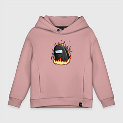 Детское худи оверсайз Among Us fire
