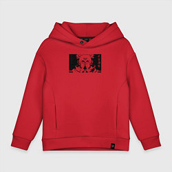 Толстовка оверсайз детская Магическая битва Сукуна, цвет: красный