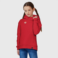 Толстовка оверсайз детская Zoidberg карман, цвет: красный — фото 2