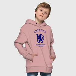 Толстовка оверсайз детская Chelsea Est. 1905, цвет: пыльно-розовый — фото 2