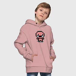 Толстовка оверсайз детская Pixel isaac, цвет: пыльно-розовый — фото 2
