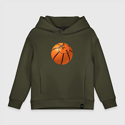 Толстовка оверсайз детская Basketball Wu-Tang, цвет: хаки