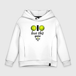 Детское худи оверсайз Я люблю теннис