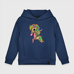 Детское худи оверсайз Единорог зомби dab