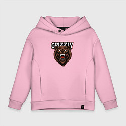 Детское худи оверсайз Медведь Grizzly