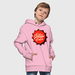 Толстовка оверсайз детская Nuka Cola Fallout, цвет: светло-розовый — фото 2