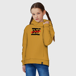 Толстовка оверсайз детская DDT НЕ СТРЕЛЯЙ!, цвет: горчичный — фото 2