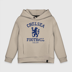 Толстовка оверсайз детская Chelsea FC: Lion, цвет: миндальный