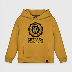 Толстовка оверсайз детская Chelsea FC: Emblem, цвет: горчичный