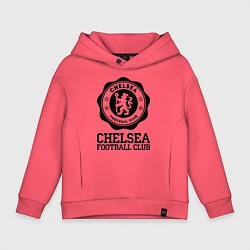 Толстовка оверсайз детская Chelsea FC: Emblem, цвет: коралловый