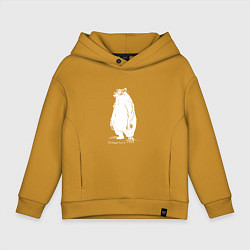 Детское худи оверсайз Курьер - Медведь