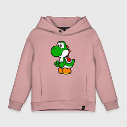 Толстовка оверсайз детская Yoshi1, цвет: пыльно-розовый