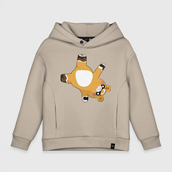 Толстовка оверсайз детская Гоба, цвет: миндальный