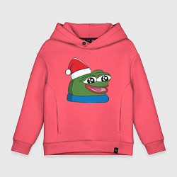 Детское худи оверсайз Pepe, pepe happy, Пепе хеппи, pepe happy new year