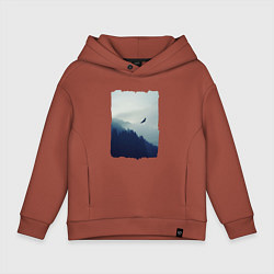 Детское худи оверсайз ОРЁЛ НАД ЛЕСОМ EAGLE