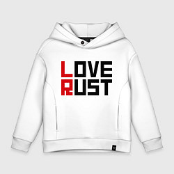 Детское худи оверсайз Love Rust