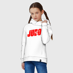 Толстовка оверсайз детская Judo Sport, цвет: белый — фото 2