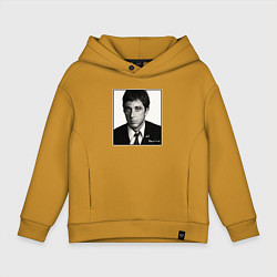 Толстовка оверсайз детская Аль Пачино Al Pacino, цвет: горчичный