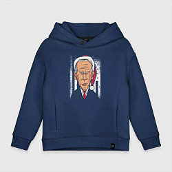 Толстовка оверсайз детская Joe Biden, цвет: тёмно-синий