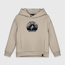 Толстовка оверсайз детская Knives out, цвет: миндальный