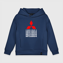 Детское худи оверсайз MITSUBISHI МИЦУБИСИ МИТСУБИСИ МИЦУБИШИ LOGO STYLE