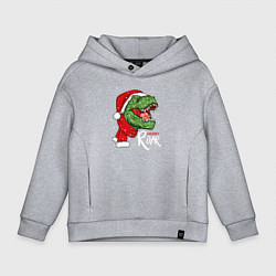 Толстовка оверсайз детская T-rex Merry Roar, цвет: меланж