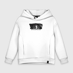 Толстовка оверсайз детская Существа Hellbound, цвет: белый