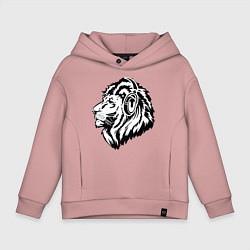 Детское худи оверсайз Лев в наушниках