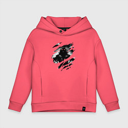 Толстовка оверсайз детская THE GUY DISTURBED РОК, цвет: коралловый