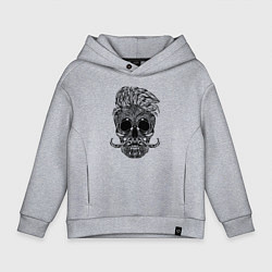 Детское худи оверсайз Skull hipster