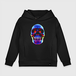 Детское худи оверсайз Cool neon skull