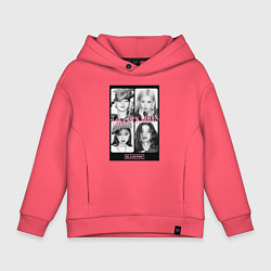 Толстовка оверсайз детская Blackpink K-pop, цвет: коралловый