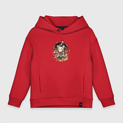 Детское худи оверсайз Cat is Fine