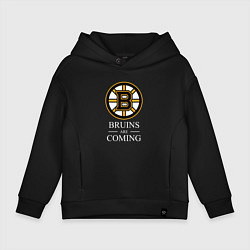 Детское худи оверсайз Boston are coming, Бостон Брюинз, Boston Bruins