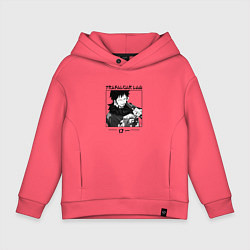 Толстовка оверсайз детская Ван-Пис, Трафальгар Ло Trafalgar Law, цвет: коралловый