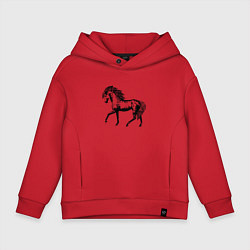 Детское худи оверсайз Мустанг Лошадь