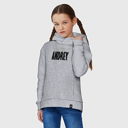 Толстовка оверсайз детская Нереальный Андрей, цвет: меланж — фото 2