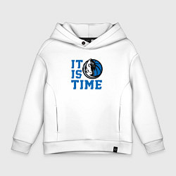 Детское худи оверсайз It Is Dallas Mavericks Time Даллас Мэверикс