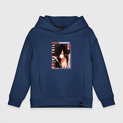 Толстовка оверсайз детская Сказка о хвосте феи, Зереф, цвет: тёмно-синий