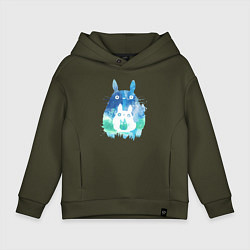 Детское худи оверсайз Семья кроликов Акварель