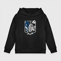 Детское худи оверсайз Образ лица Эрена attack on titan