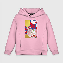 Толстовка оверсайз детская Green eyes ТМ, цвет: светло-розовый