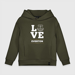 Толстовка оверсайз детская Everton Love Classic, цвет: хаки