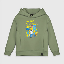 Детское худи оверсайз The SimpsonsСемейка Симпсонов