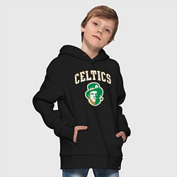Толстовка оверсайз детская NBA Celtics, цвет: черный — фото 2