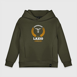 Детское худи оверсайз Лого Lazio и надпись Legendary Football Club
