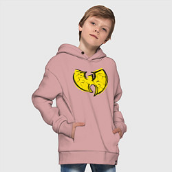 Толстовка оверсайз детская Style Wu-Tang, цвет: пыльно-розовый — фото 2