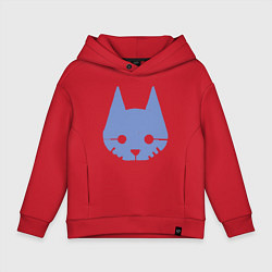 Толстовка оверсайз детская Stray Blue, цвет: красный