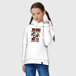 Толстовка оверсайз детская Good knockout, цвет: белый — фото 2