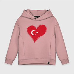 Детское худи оверсайз Сердце - Турция